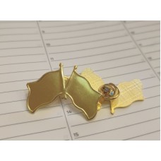 Insigna metalica cu pin 2 steaguri 