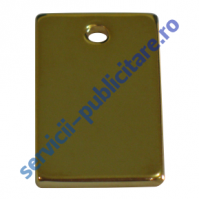 Dog Tag 15x25mm, placat cu Aur