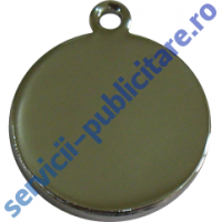 Pandantiv rotund 17mm placat cu Rodiu