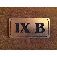 Placuta gravata pentru numar usa birou 98x48mm