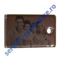 Dog Tag 15x25mm, placat cu Nichel, gravat