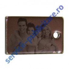 Dog Tag 15x25mm, placat cu Nichel, gravat